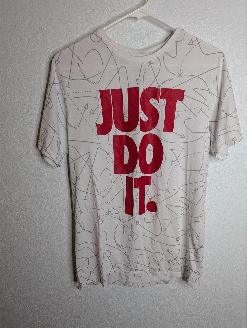 Nike Dri Fit Just Do It Graphic T Shirt Mens Medium Athletic Tee
